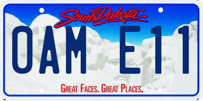 SD license plate 0AME11