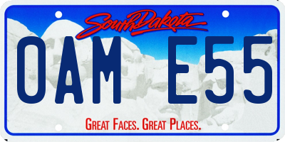SD license plate 0AME55