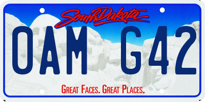 SD license plate 0AMG42