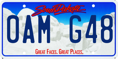 SD license plate 0AMG48