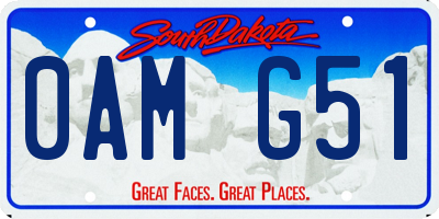 SD license plate 0AMG51