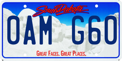 SD license plate 0AMG60