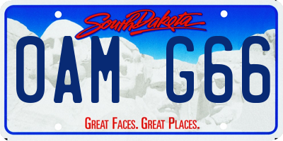 SD license plate 0AMG66