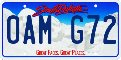 SD license plate 0AMG72