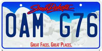 SD license plate 0AMG76