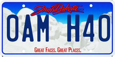 SD license plate 0AMH40