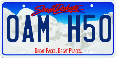 SD license plate 0AMH50