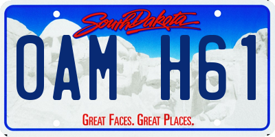 SD license plate 0AMH61