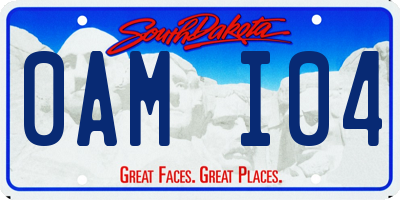 SD license plate 0AMI04