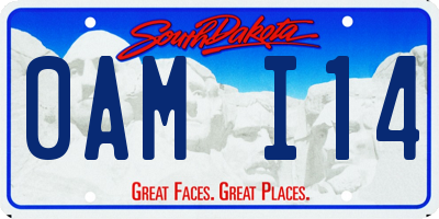 SD license plate 0AMI14