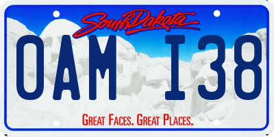 SD license plate 0AMI38