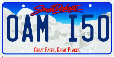 SD license plate 0AMI50