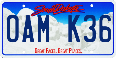 SD license plate 0AMK36