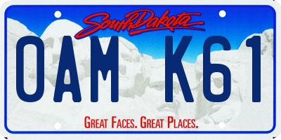 SD license plate 0AMK61