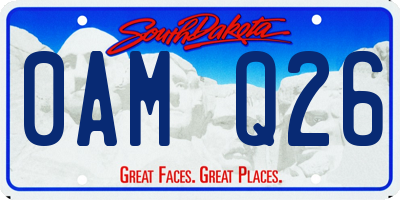 SD license plate 0AMQ26