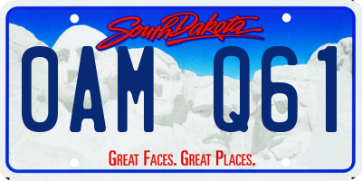 SD license plate 0AMQ61