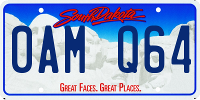 SD license plate 0AMQ64