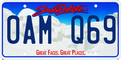 SD license plate 0AMQ69