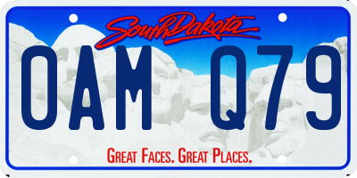 SD license plate 0AMQ79