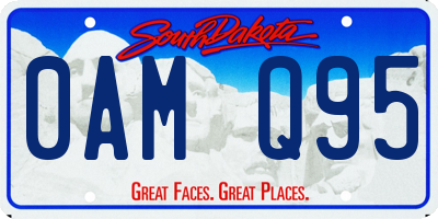 SD license plate 0AMQ95