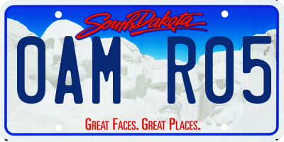 SD license plate 0AMR05