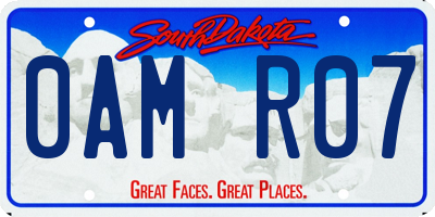 SD license plate 0AMR07