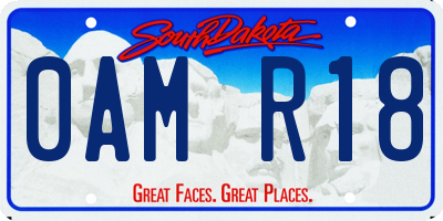 SD license plate 0AMR18