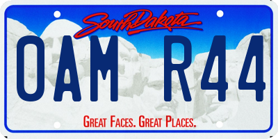 SD license plate 0AMR44