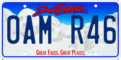 SD license plate 0AMR46