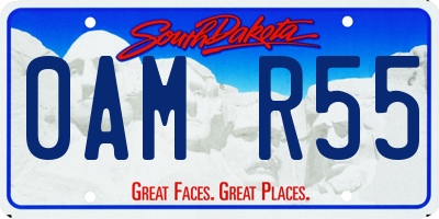 SD license plate 0AMR55