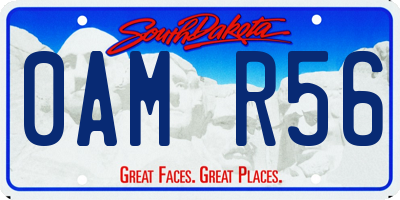 SD license plate 0AMR56