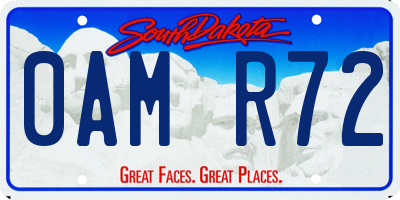 SD license plate 0AMR72