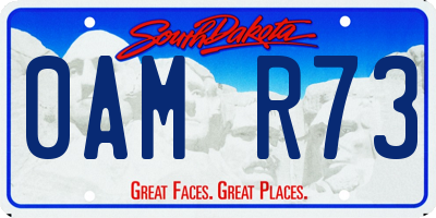 SD license plate 0AMR73