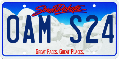 SD license plate 0AMS24