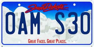 SD license plate 0AMS30