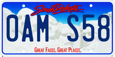 SD license plate 0AMS58