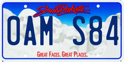SD license plate 0AMS84