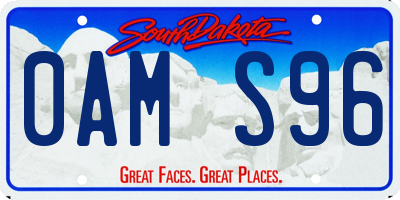 SD license plate 0AMS96