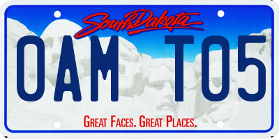 SD license plate 0AMT05