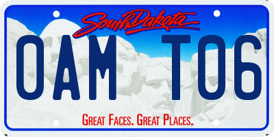 SD license plate 0AMT06