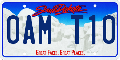 SD license plate 0AMT10