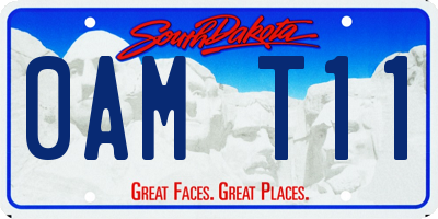 SD license plate 0AMT11