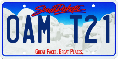 SD license plate 0AMT21