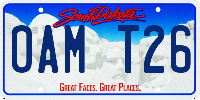 SD license plate 0AMT26