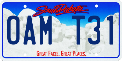 SD license plate 0AMT31