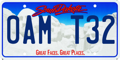 SD license plate 0AMT32