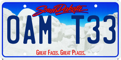 SD license plate 0AMT33