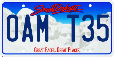 SD license plate 0AMT35