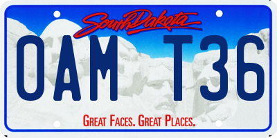 SD license plate 0AMT36