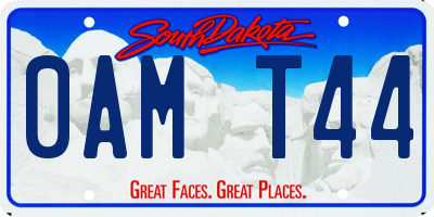 SD license plate 0AMT44